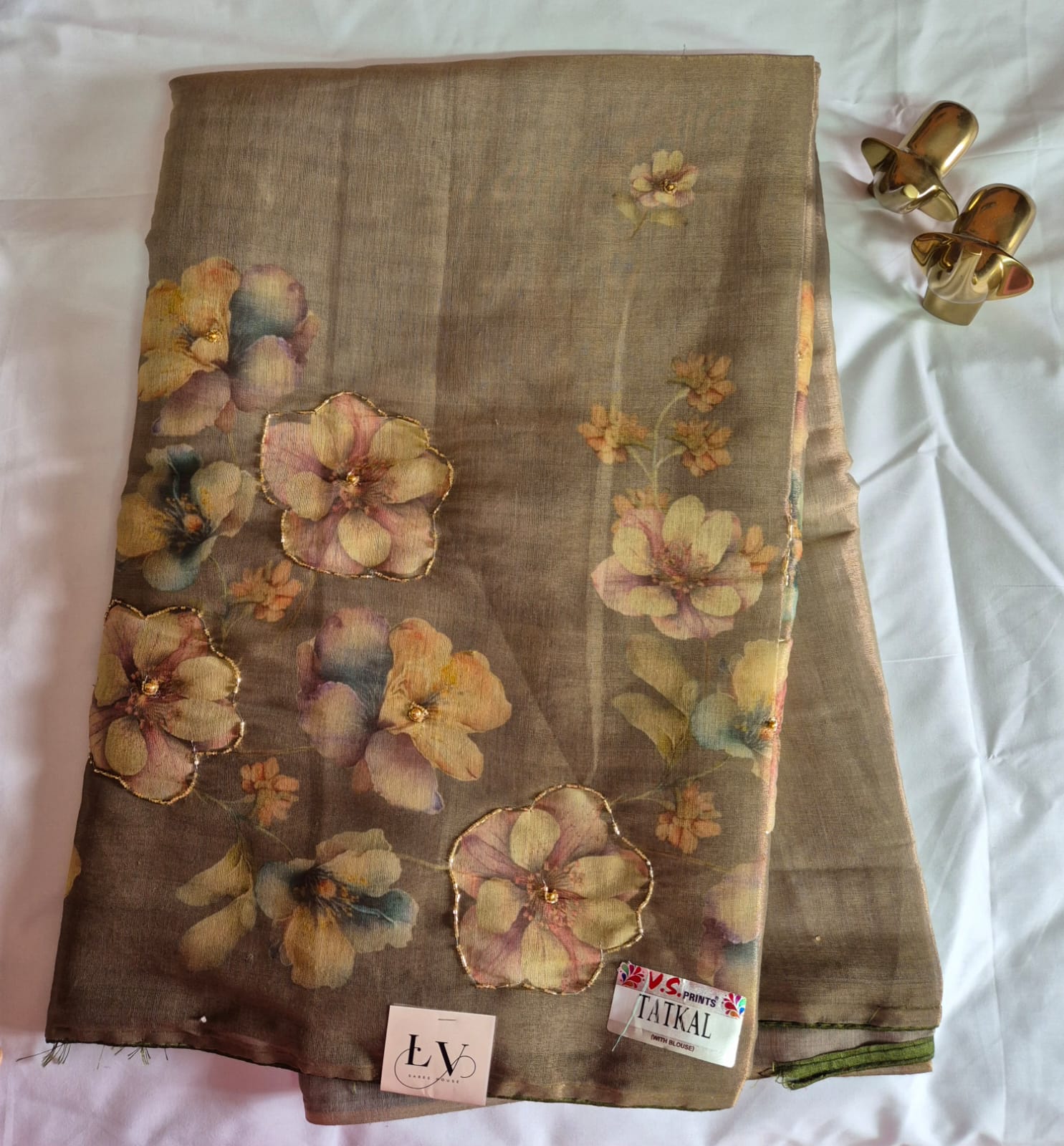 Soft cotton Tissue Sarees